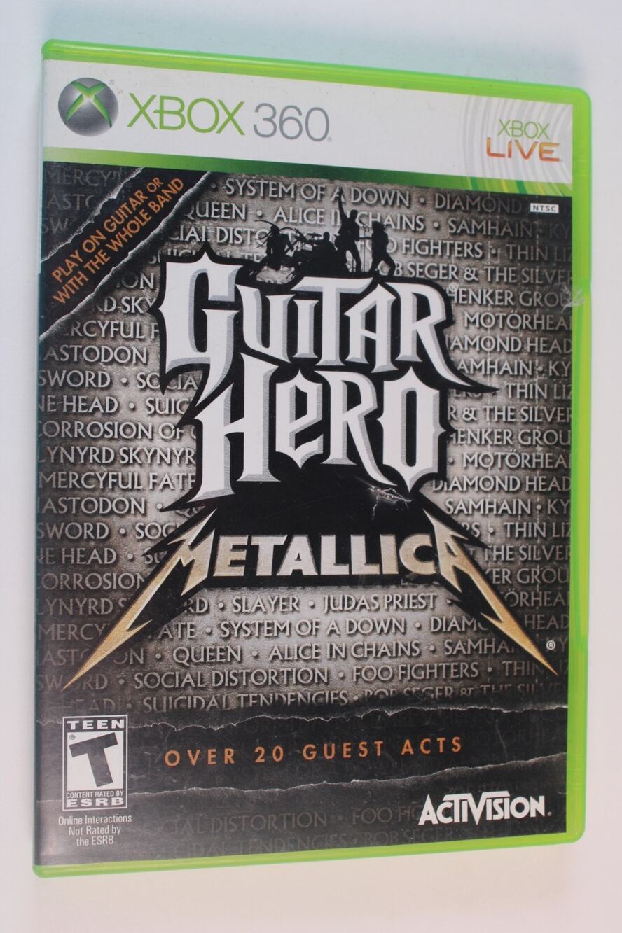 Guitar Hero: Metallica (Microsoft Xbox 360, 2009) Authentic, Complete, Tested